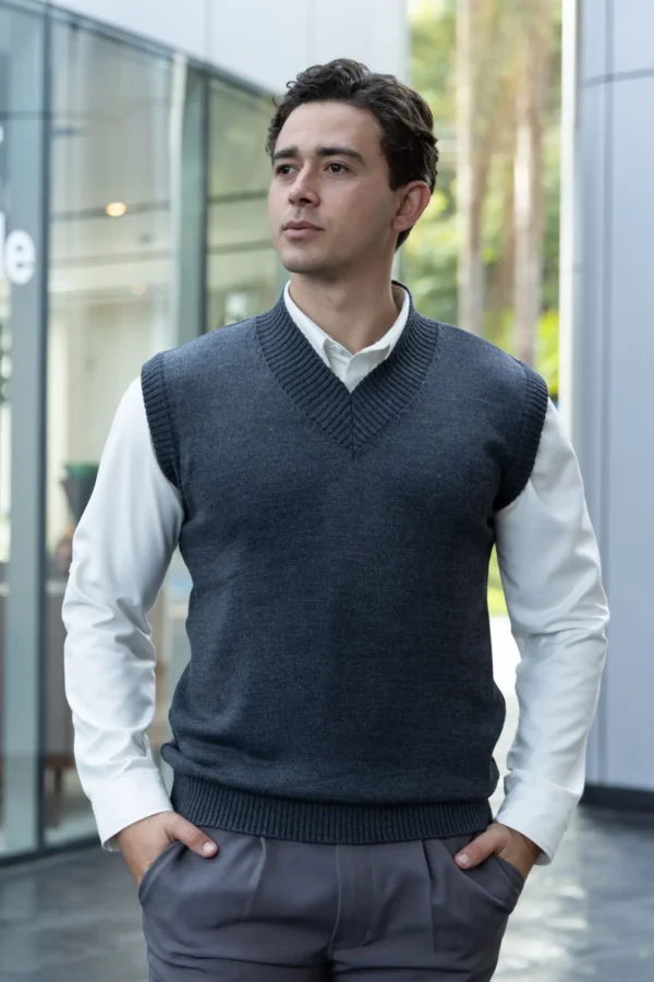 Pullover Madison Gris - Slim Fit - Imagen 2