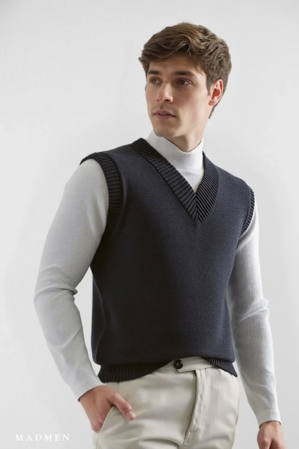 Pullover Madison Gris - Slim Fit