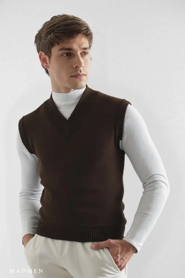 Pullover Madison Chocolate - Slim Fit