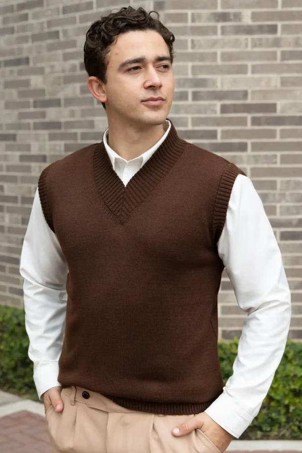 Pullover Madison Chocolate - Slim Fit - Imagen 3