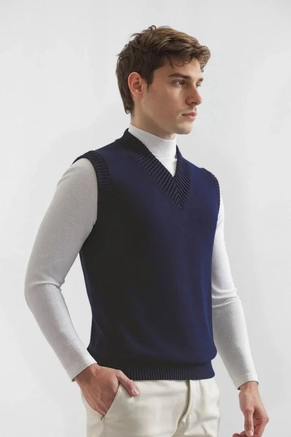 Pullover Madison Azul - Slim Fit