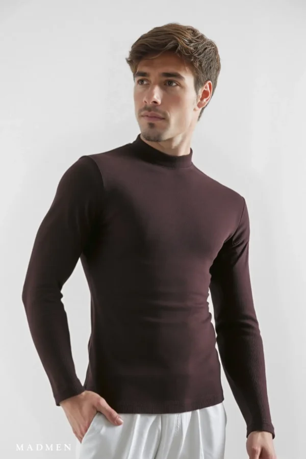 Caffarena Mad Neck Marrón - Slim Fit