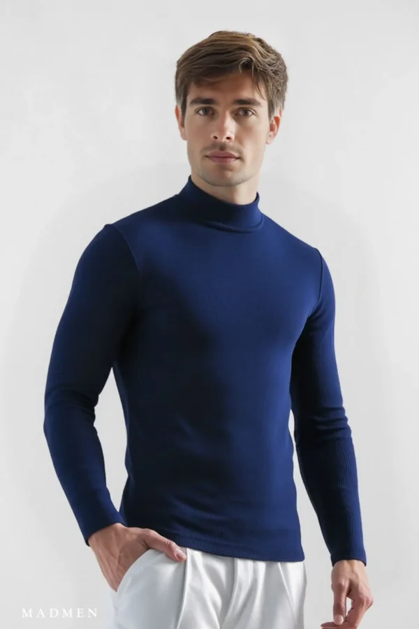 Caffarena Mad Neck Azul - Slim Fit