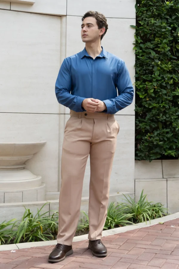 Camisa Bare Line Denim- Slim Fit - Imagen 2