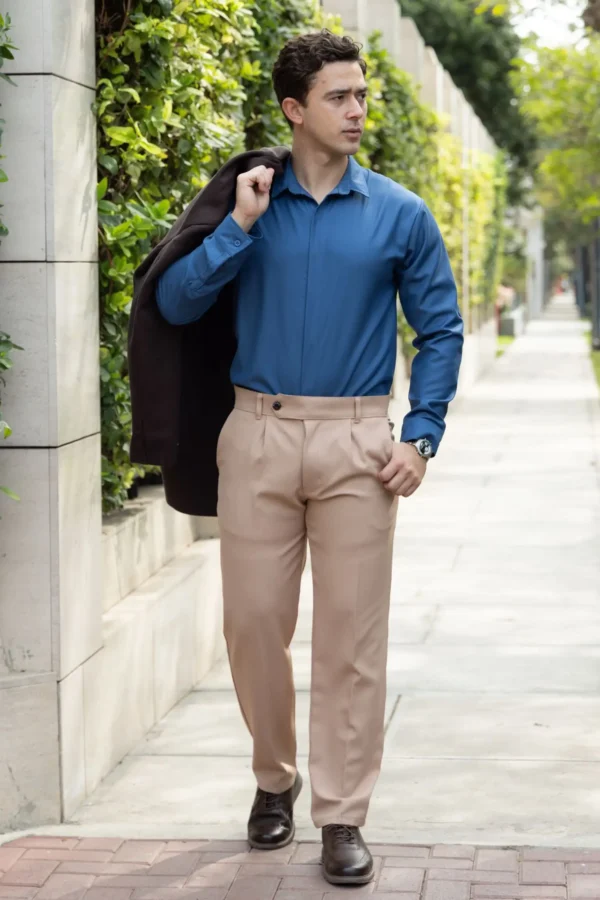 Camisa Bare Line Denim- Slim Fit - Imagen 3