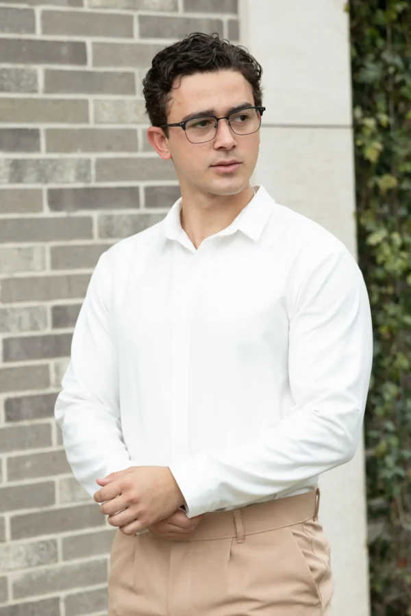 Camisa Bare Line Perla - Slim Fit - Imagen 3
