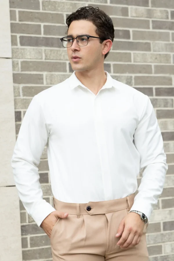 Camisa Bare Line Perla - Slim Fit - Imagen 2
