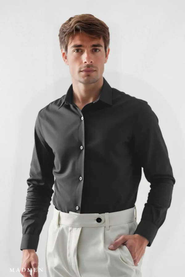 Camisa Sutton Plomo - Slim Fit
