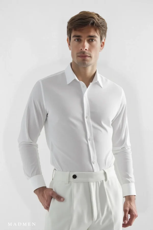 Camisa Sutton Perla - Slim Fit