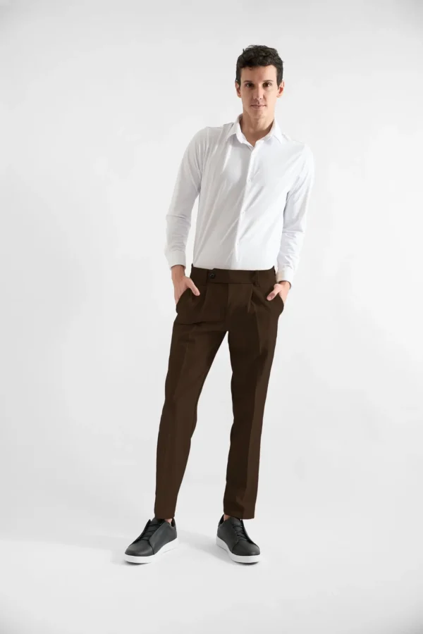Pantalón Manhattan Chocolate - Regular Fit - Imagen 2