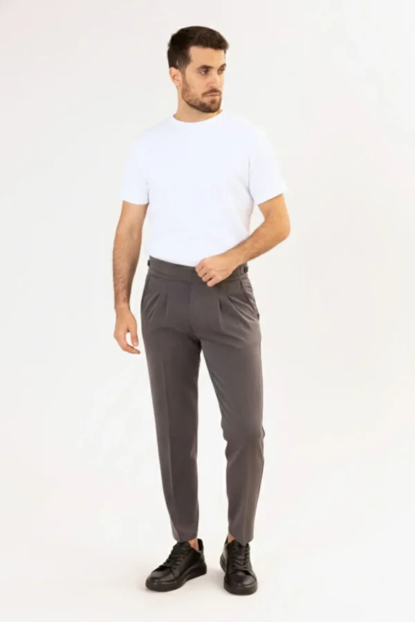 Pantalón Gurkha Plomo - Old Money - Imagen 3