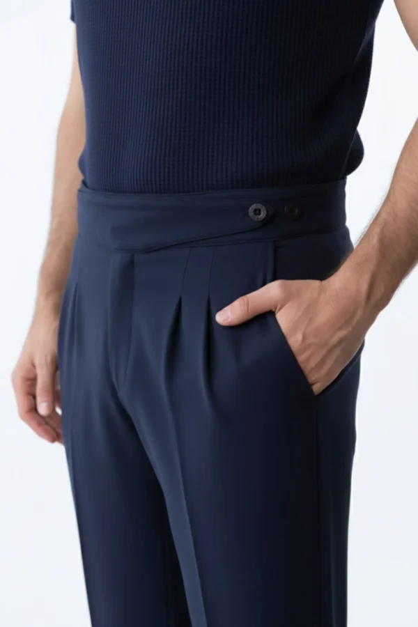 Pantalón Gurkha Azul - Old Money - Imagen 5