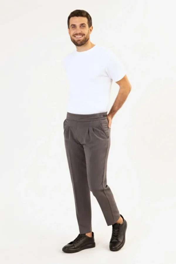 Pantalón Gurkha Plomo - Old Money - Imagen 2