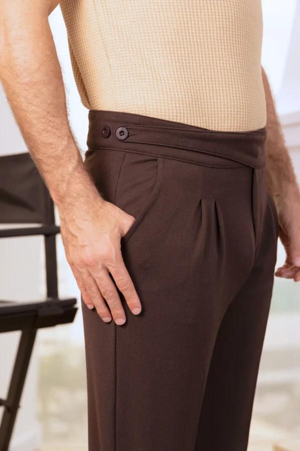 Pantalón Gurkha Marrón - Old Money - Imagen 4