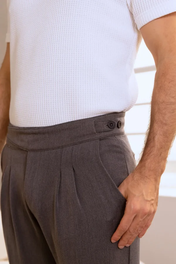 Pantalón Gurkha Plomo - Old Money - Imagen 4