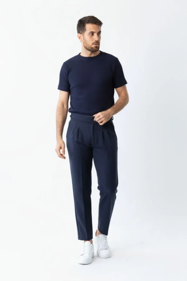 Pantalón Gurkha Azul - Old Money - Imagen 3
