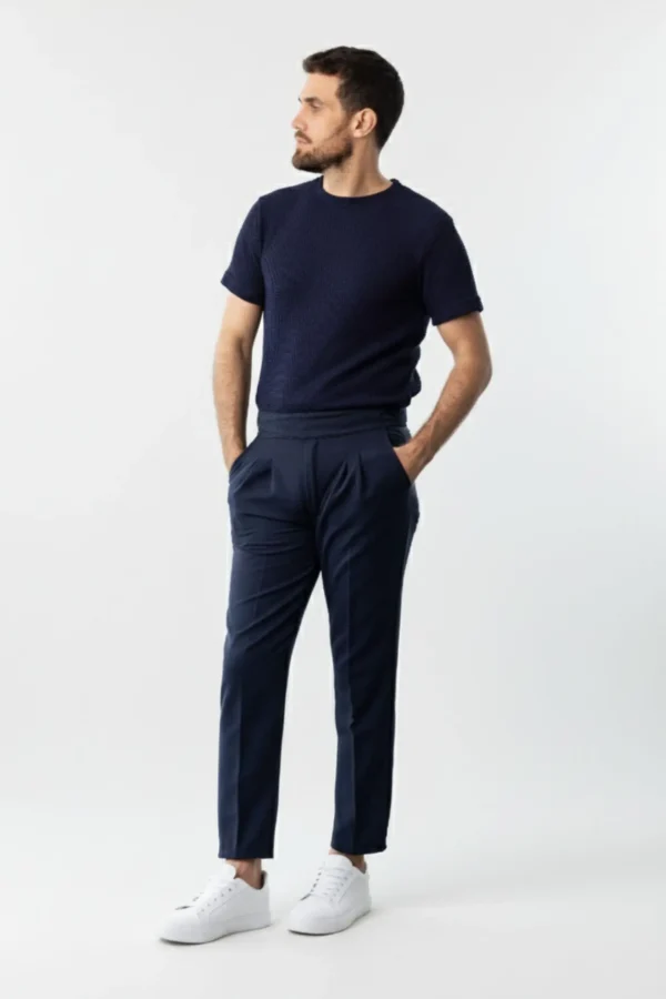 Pantalón Gurkha Azul - Old Money - Imagen 4