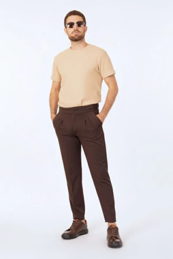Pantalón Gurkha Marrón - Old Money - Imagen 3