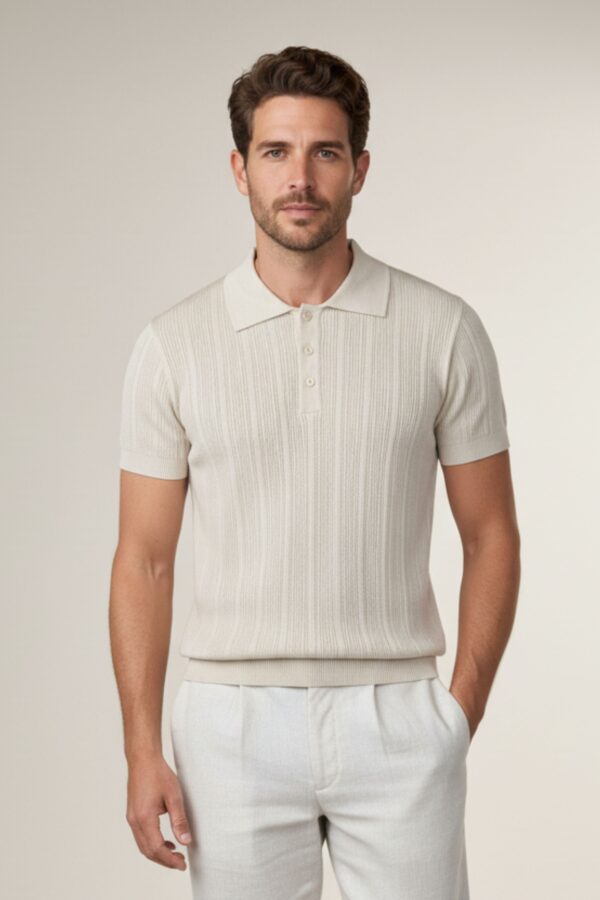 Polo Tejido Montecarlo Blanco – Dolce Vitta