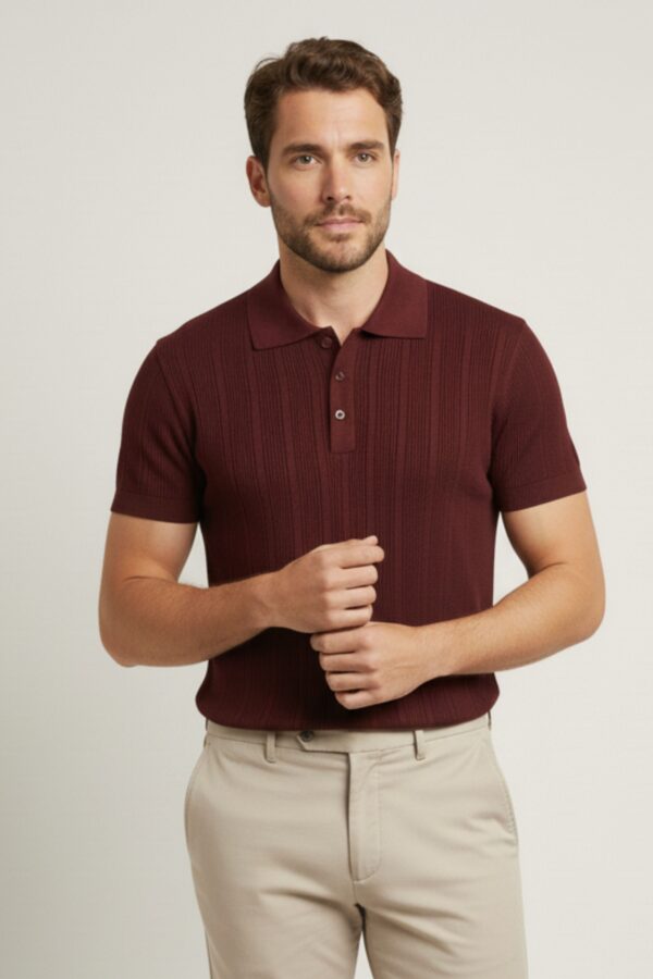 Polo Tejido Montecarlo Guinda – Dolce Vitta