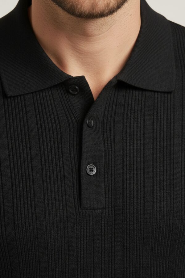 Polo Tejido Montecarlo Negro – Dolce Vitta - Imagen 4