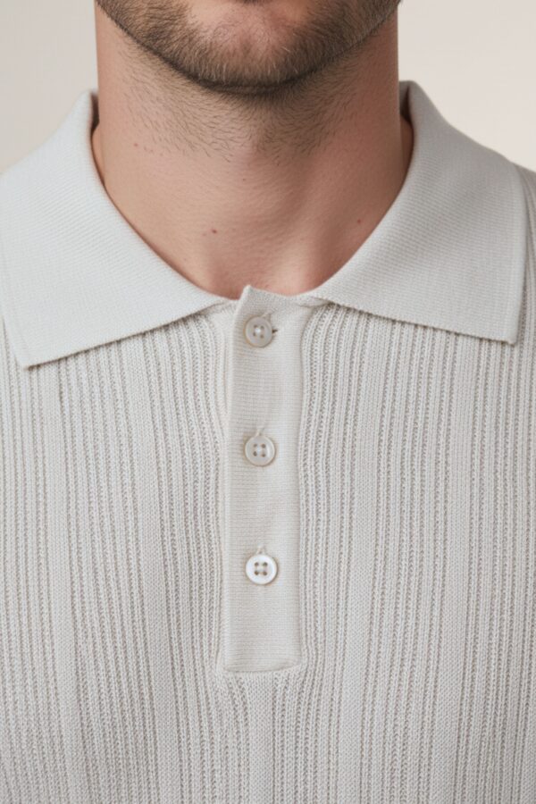 Polo Tejido Montecarlo Blanco – Dolce Vitta - Imagen 3