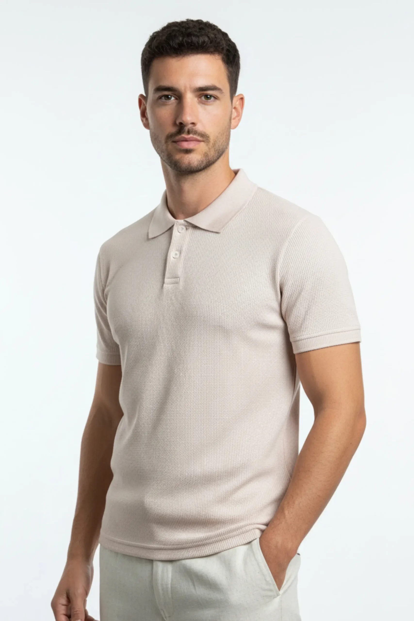 T-Shirt Capri Manga Corta Beige - Dolce Vitta