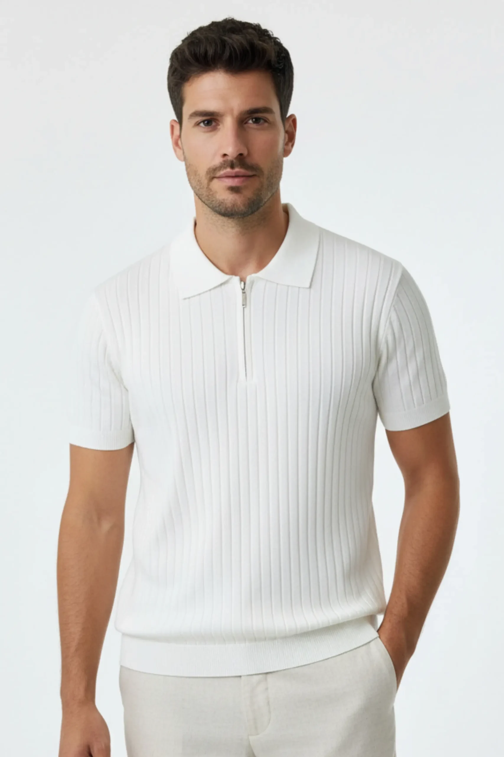 Polo Tejido Vincenzo Blanco – Dolce Vitta