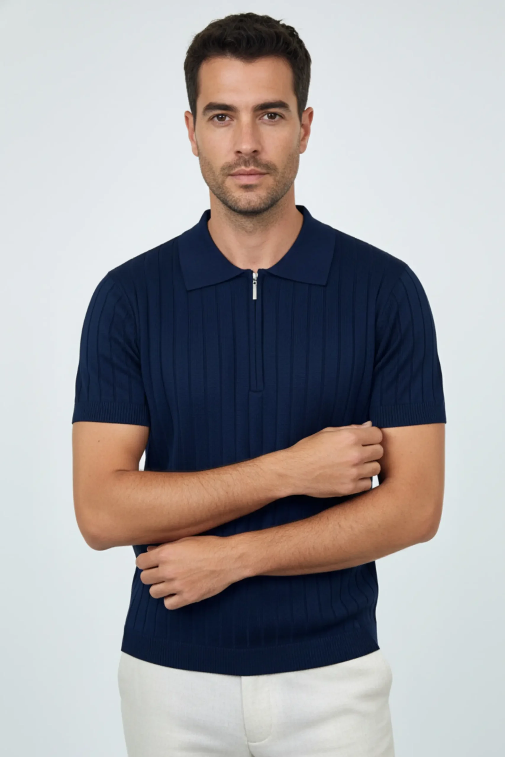 Polo Tejido Vincenzo Azul – Dolce Vitta - Imagen 2