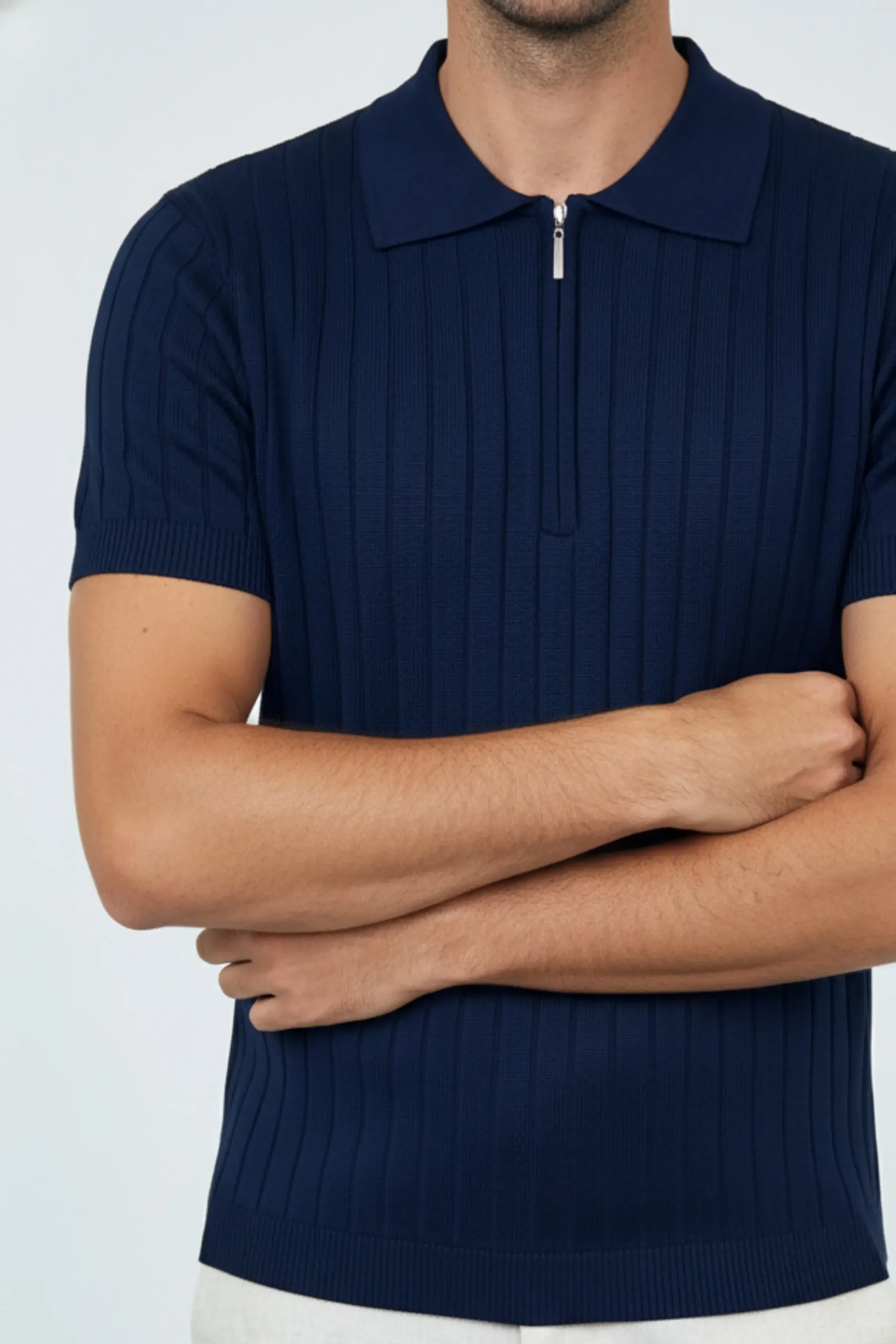 Polo Tejido Vincenzo Azul – Dolce Vitta - Imagen 3