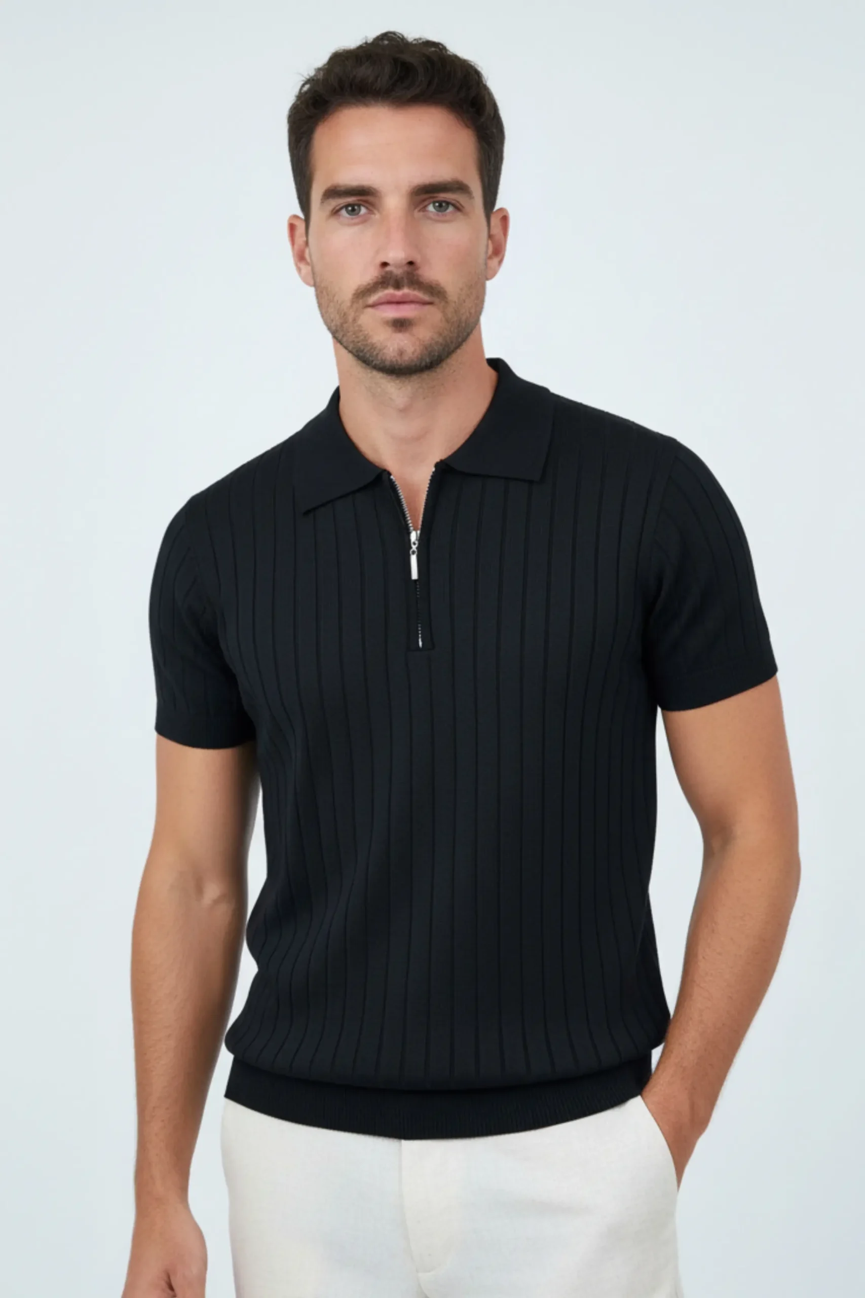 Polo Tejido Vincenzo Negro– Dolce Vitta