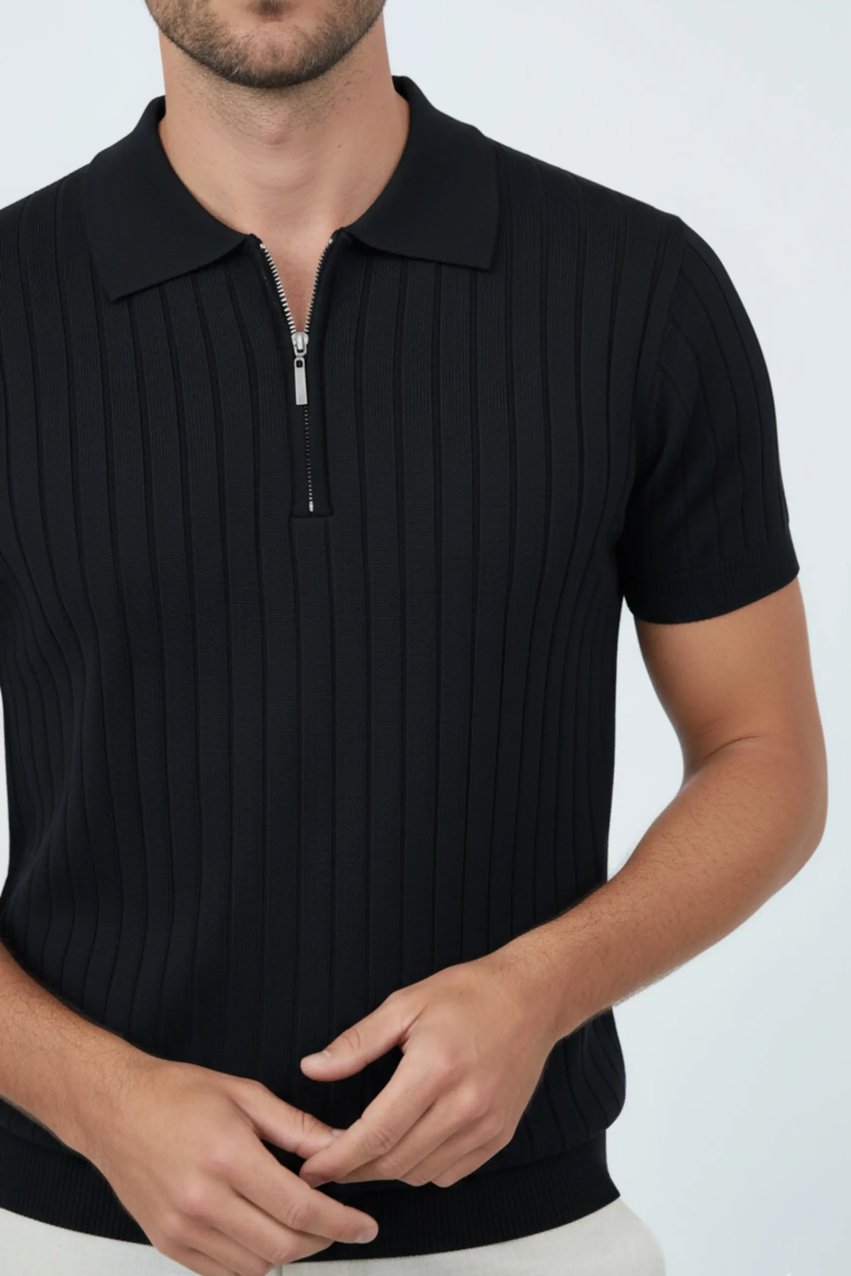 Polo Tejido Vincenzo Negro– Dolce Vitta - Imagen 3