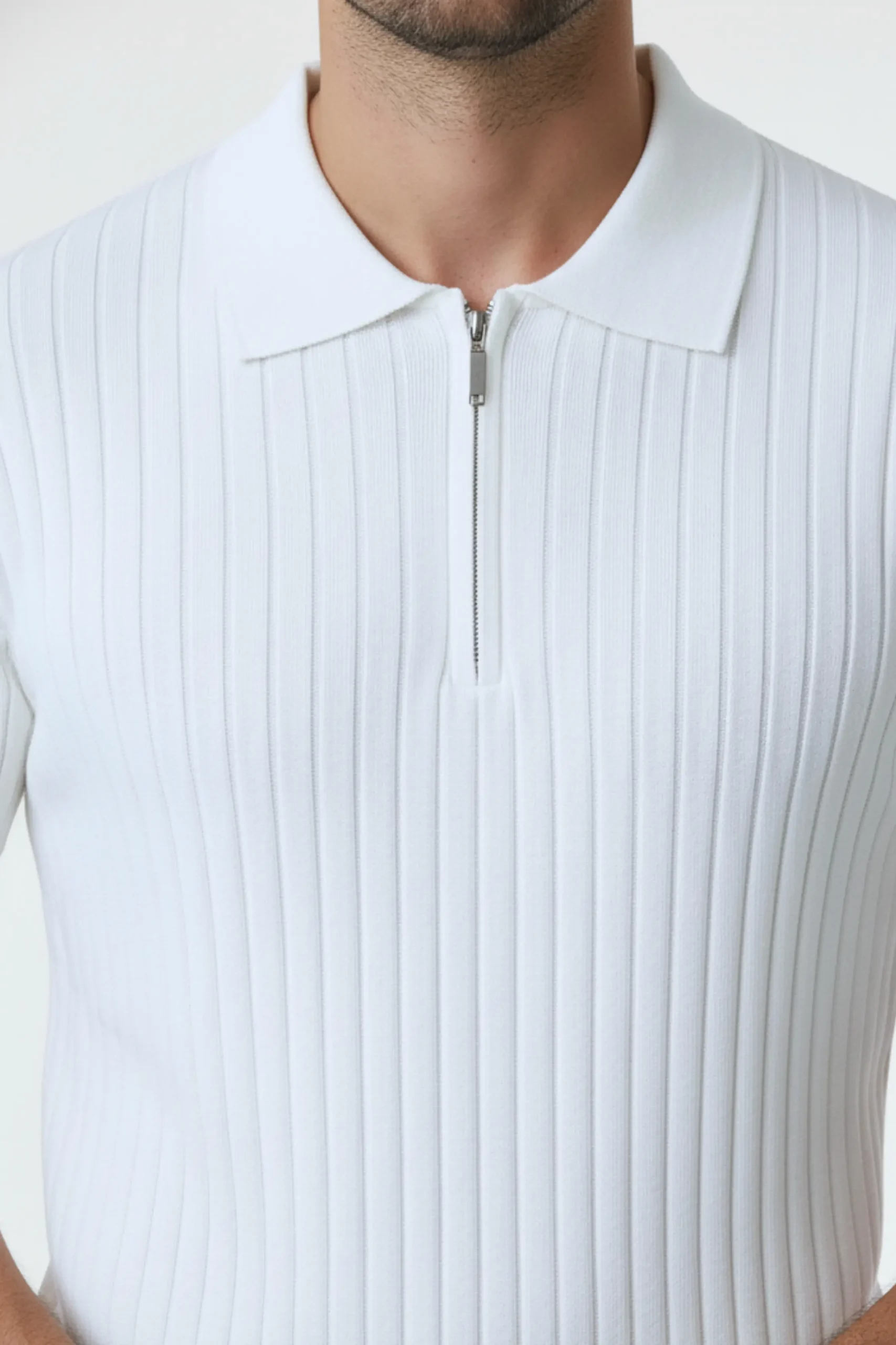 Polo Tejido Vincenzo Blanco – Dolce Vitta - Imagen 3