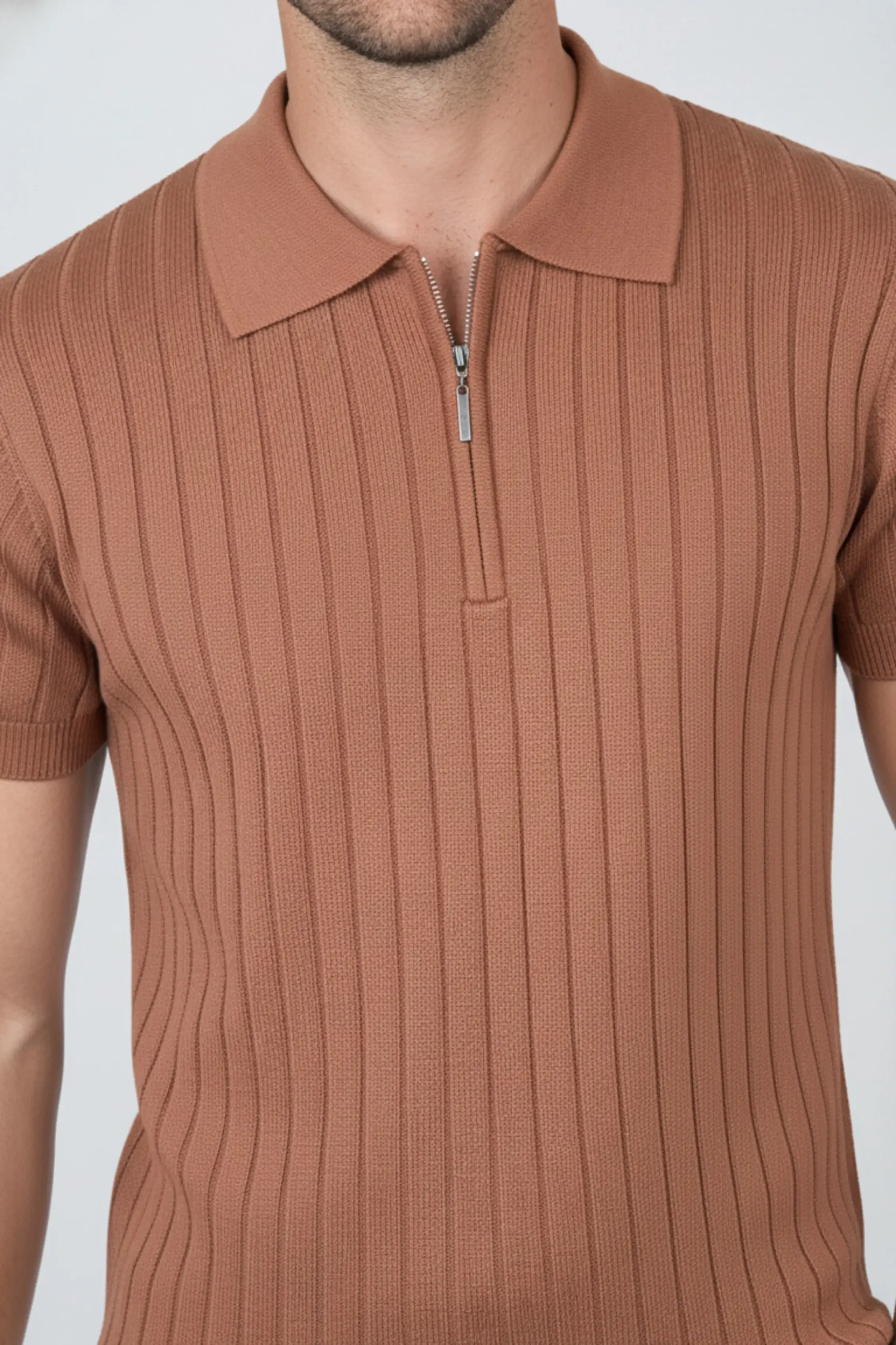 Polo Tejido Vincenzo Terracota – Dolce Vitta - Imagen 3