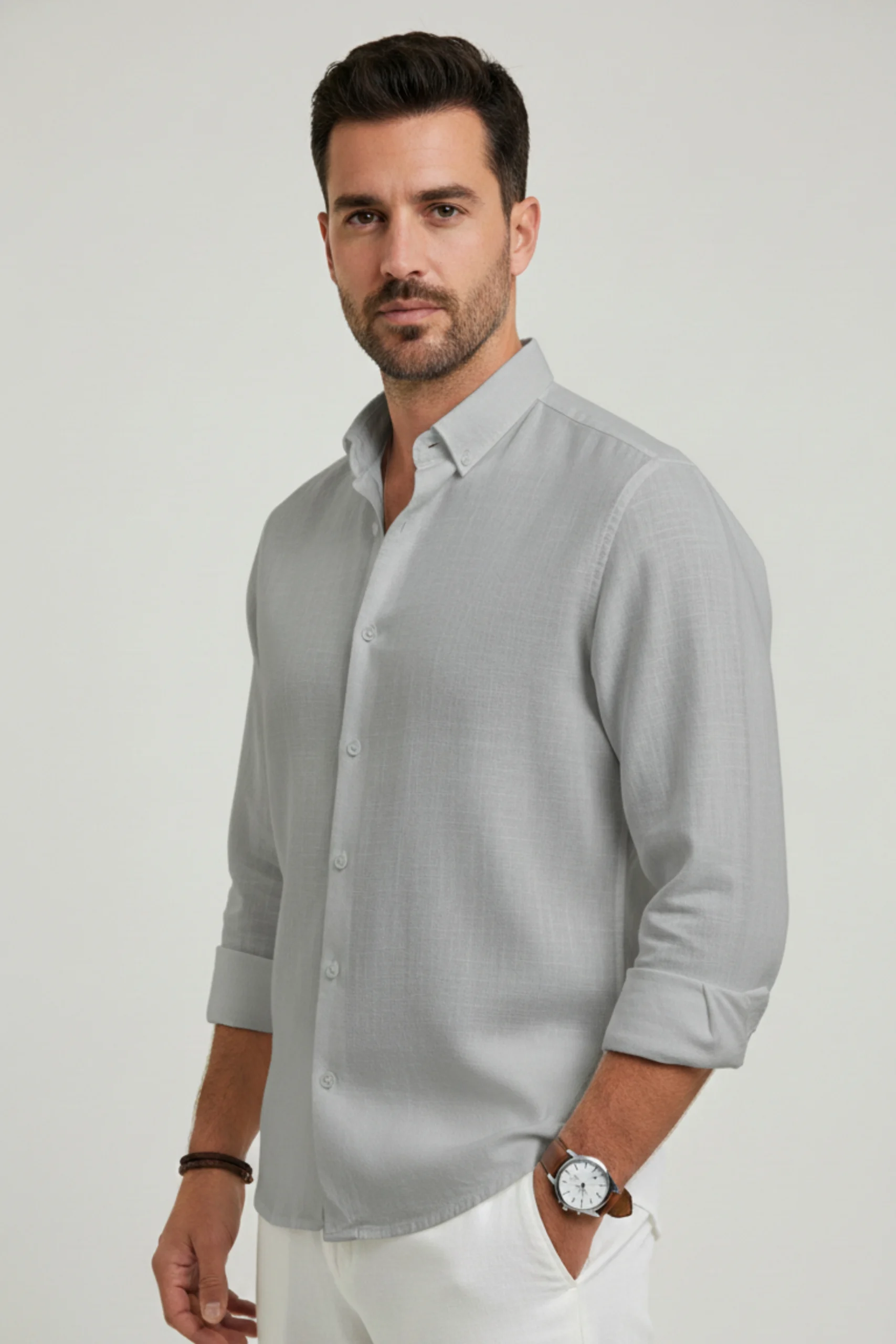 Camisa Lino Siciliana Verde – Dolce Vitta