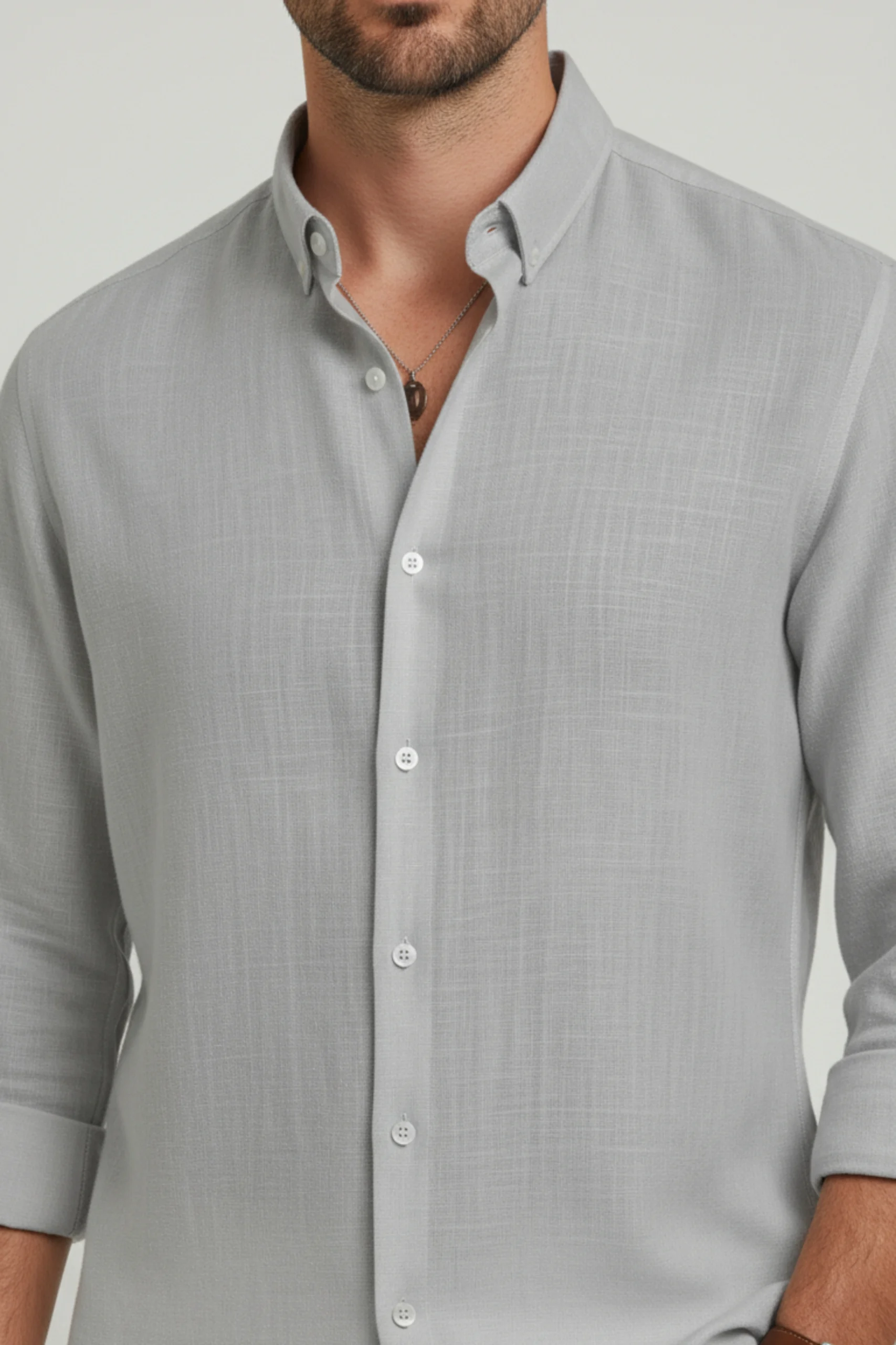 Camisa Lino Siciliana Verde – Dolce Vitta - Imagen 4