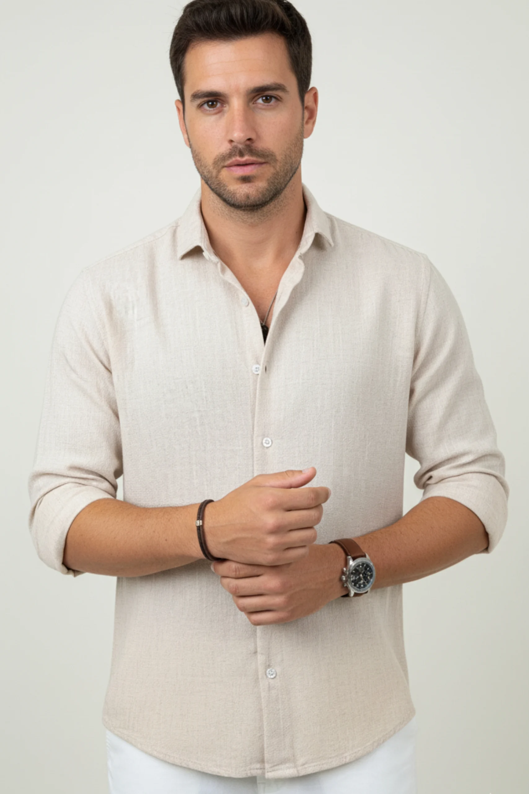 Camisa Lino Siciliana Arena – Dolce Vitta - Imagen 2