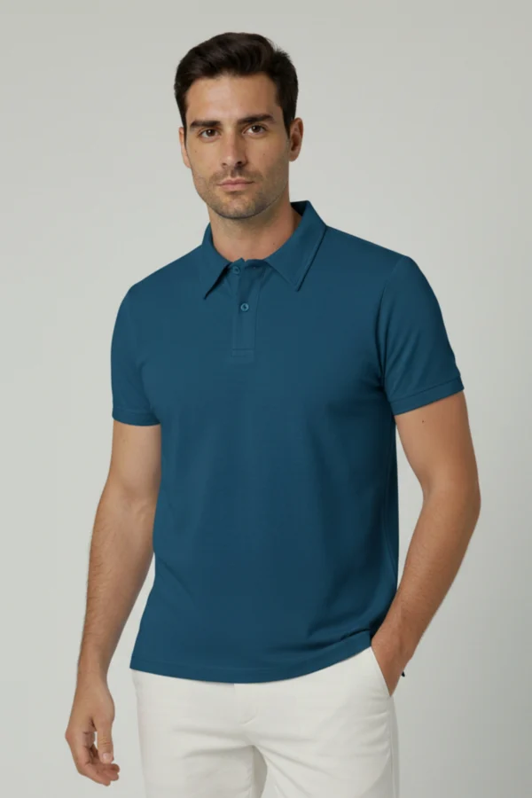 T-Shirt Milano Slim Fit Manga Corta Cobalto - Dolce Vitta