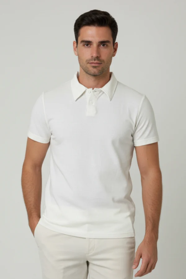 T-Shirt Milano Slim Fit Manga Corta Perla - Dolce Vitta